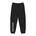 Black Iconic Logo Sweatpants — Men's/Women's Grey Heavyweight Joggers