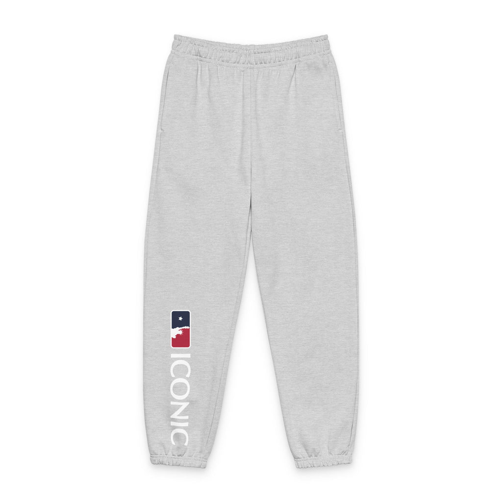 Iconic Logo Sweatpants — Men's/Women's Grey Heavyweight Joggers