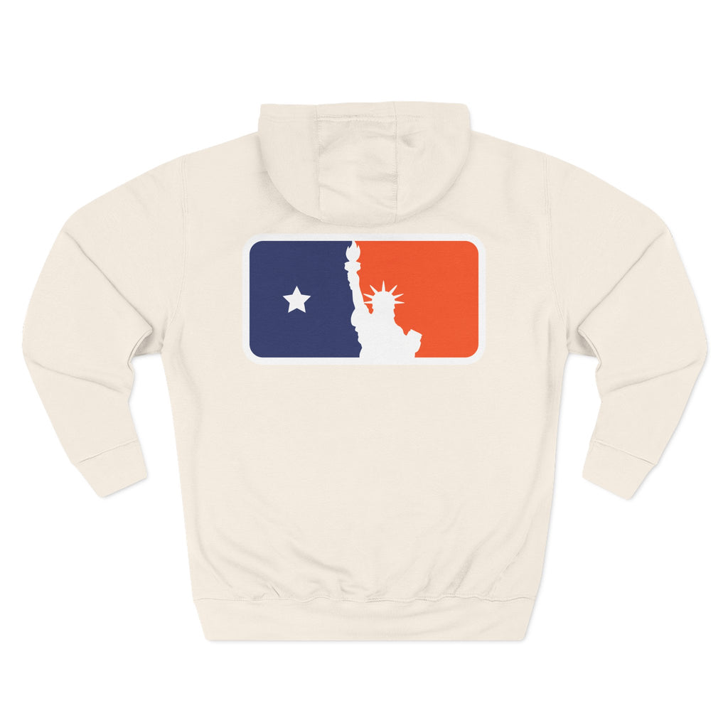 Queens Iconic Hoodie - Statue of Liberty Logo Fleece Pullover