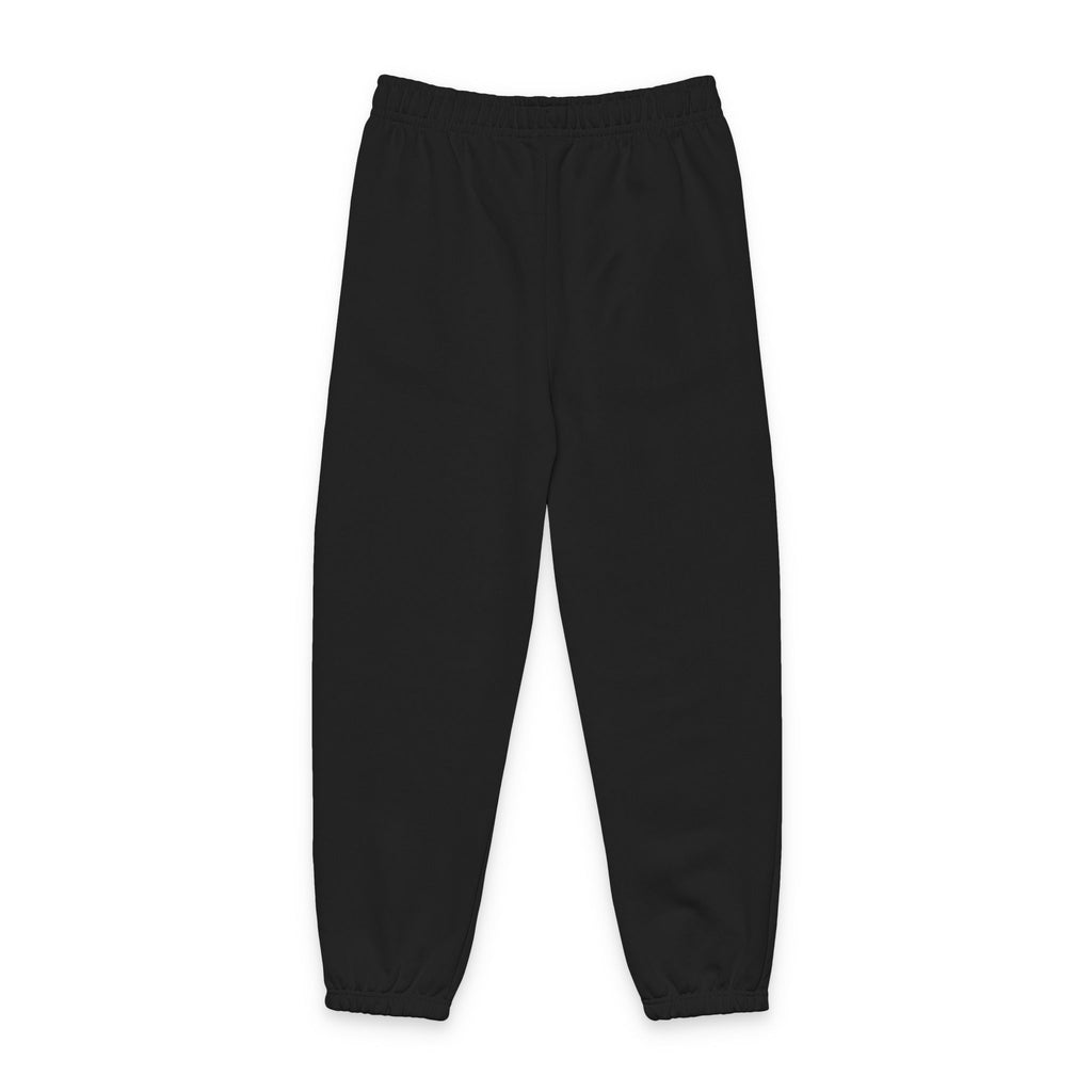 Black Iconic Logo Sweatpants — Men's/Women's Grey Heavyweight Joggers