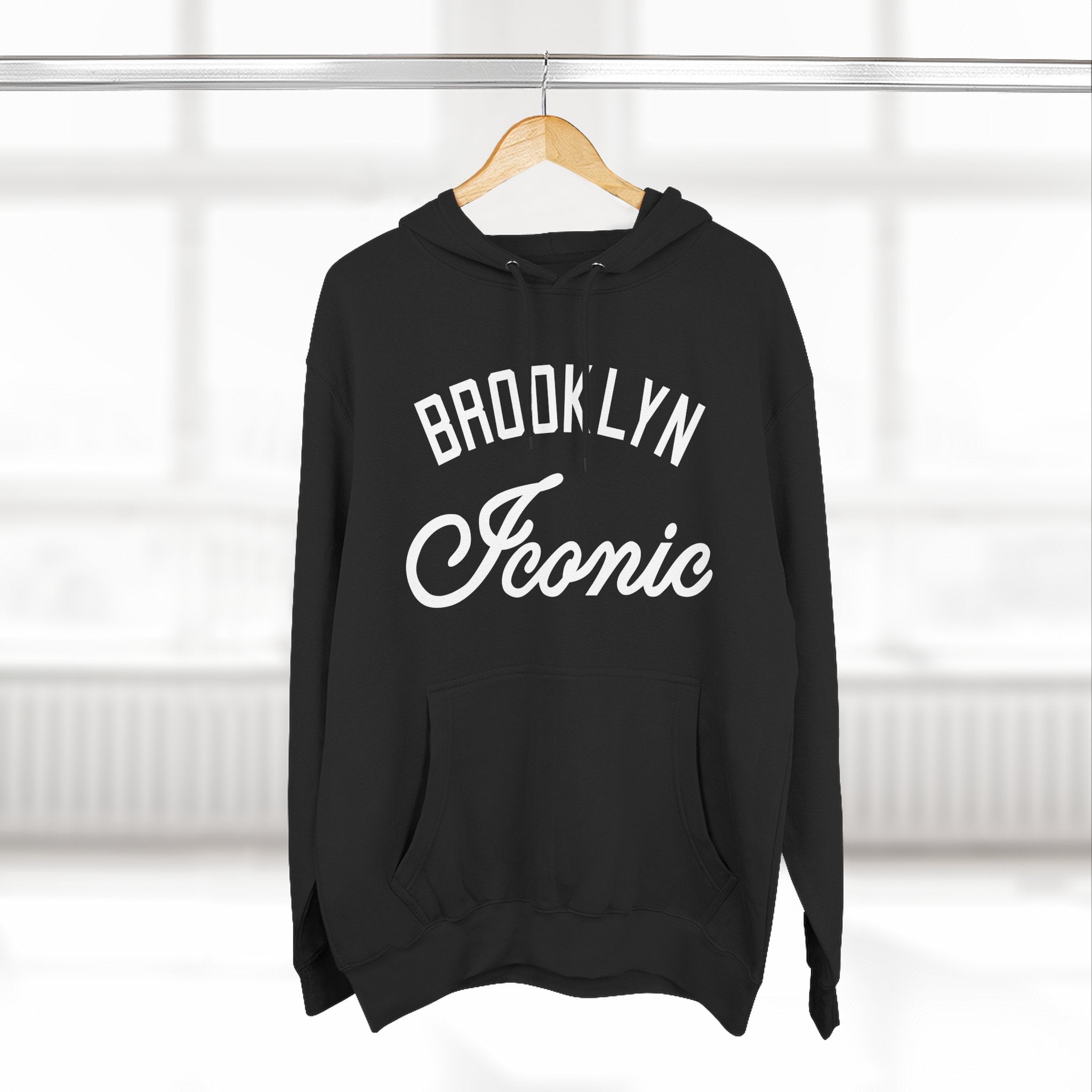 Brooklyn Iconic Hoodie - Statue of Liberty Logo Fleece Pullover