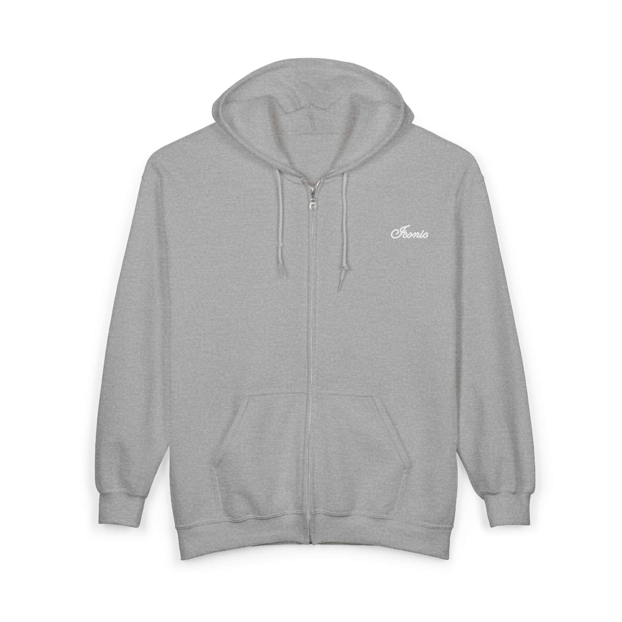 Copy of Zip Hoodie — Retro Split-State Logo (Patriotic Baseball Vibe)