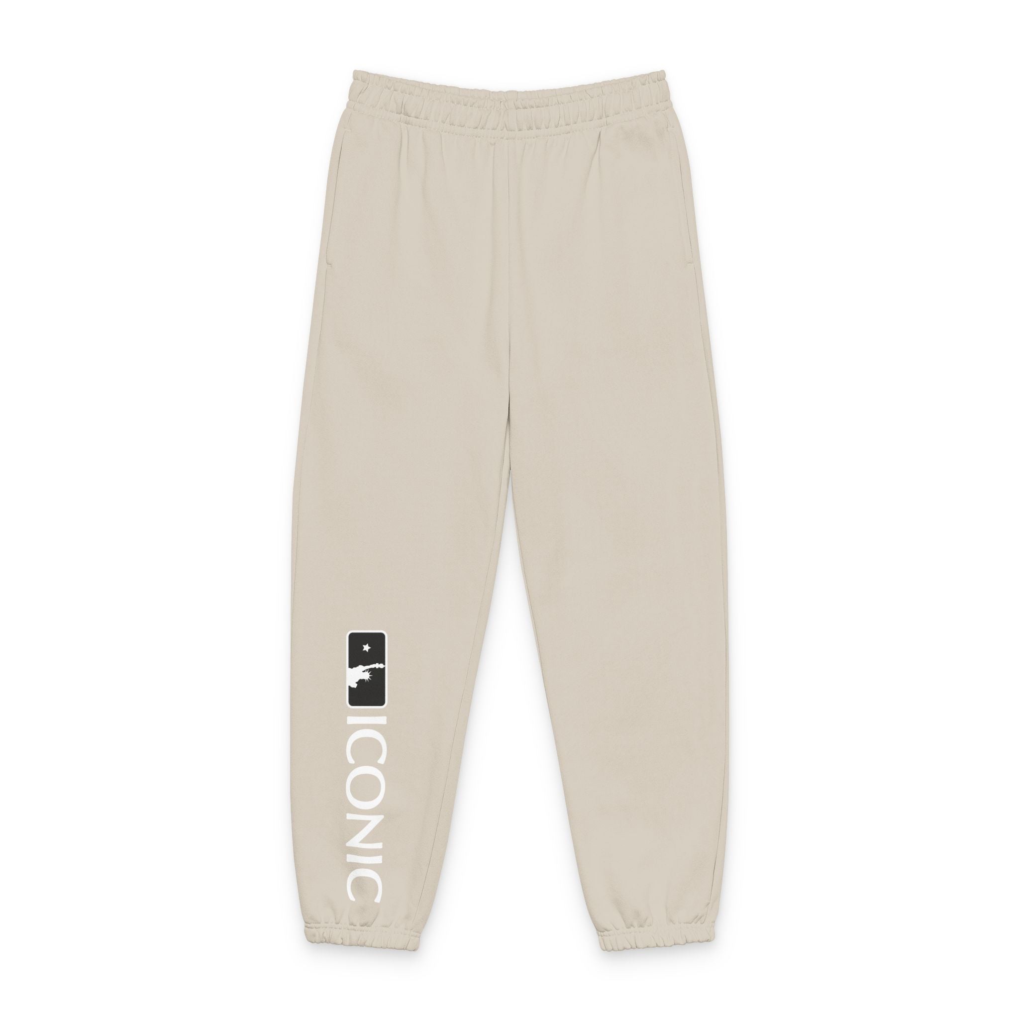 Sand Iconic Logo Sweatpants — Men's/Women's Grey Heavyweight Joggers