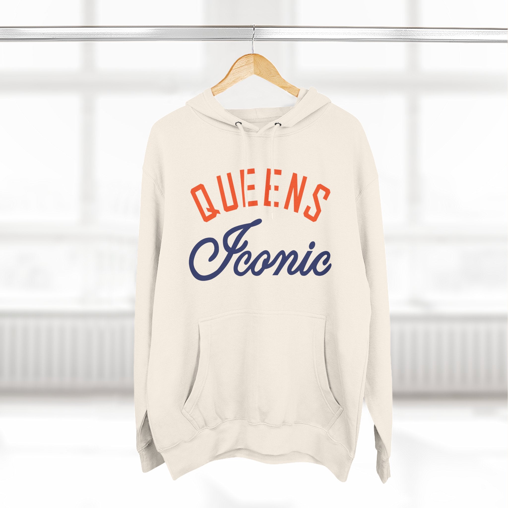 Queens Iconic Hoodie - Statue of Liberty Logo Fleece Pullover