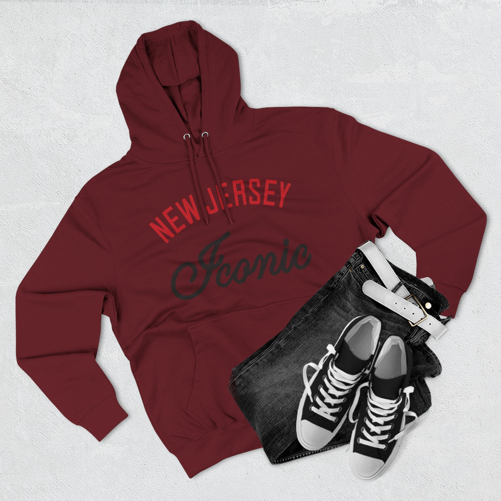 Newjersey Iconic Hoodie - Statue of Liberty Logo Fleece Pullover